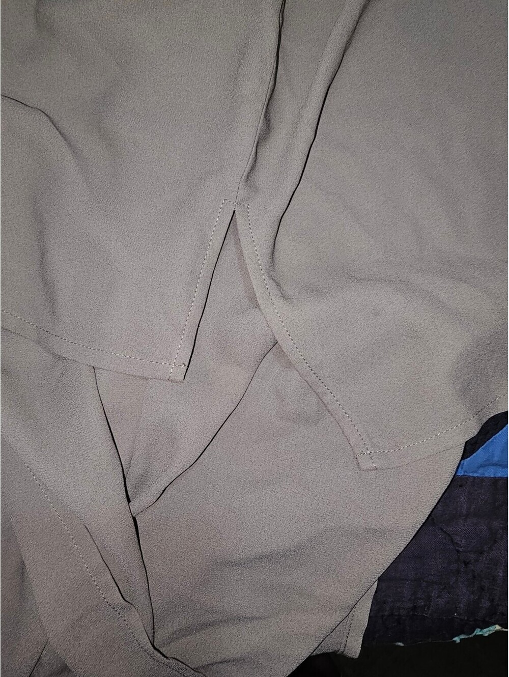 Pleione Taupe Tunic Blouse Womens S Old Money Minimalist Long Sleeve Roll Tab - Picture 9 of 9